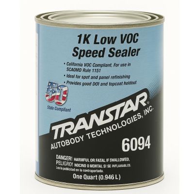 TRP6094 image(0) - Transtar Autobody Products 6094 - 1K Speed Sealer - 1 qt Round Can - Gray - Low VOC VOC - 218 sq-ft/ Gallon at 1 mil Coverage
