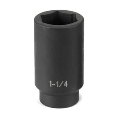 GRE2040HD image(0) - Grey Pneumatic 1/2" Drive x 1-1/4" Heavy Duty Deep Socket