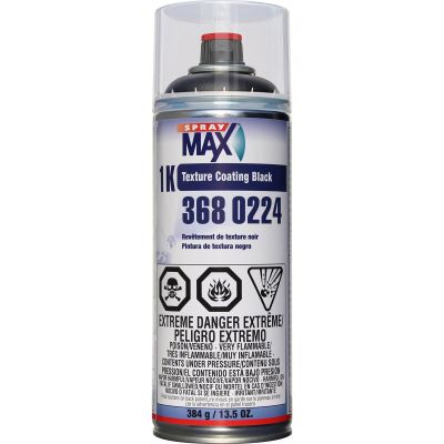SMX3680224 image(0) - SprayMax 3680224 1K Texture Coating, 13.5 oz Aerosol Can, Black, Liquid