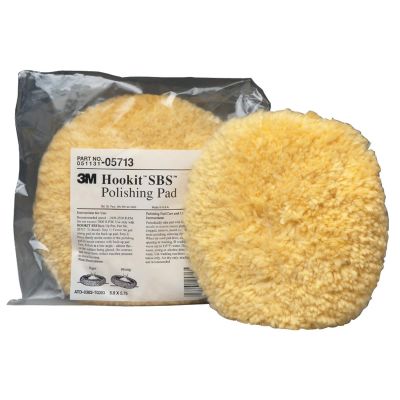 MMM5713 image(0) - 3M Wool Polishing Pad, 9 in., Yellow