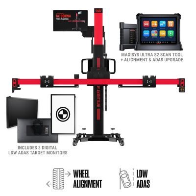 AULIA1000TDT image(0) - Autel MaxiSys IA1000 System with MS Ultra S2 and Digital LDW Targets