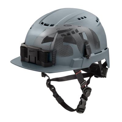 MLW48-73-1380 image(0) - Milwaukee Tool BOLT Gray Front Brim Vented Safety Helmet with IMPACT ARMOR Liner (USA) - Type 2, Class C