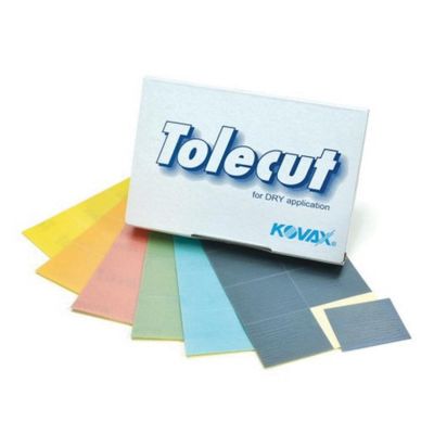 EAG1911521 image(0) - Eagle Abrasives, Inc. KOVAX Tolecut 191-1521 8-Cut Stickon Block Sheet, 70 mm W x 114 mm L, 3000 Grit, K-3000 Grade, Black
