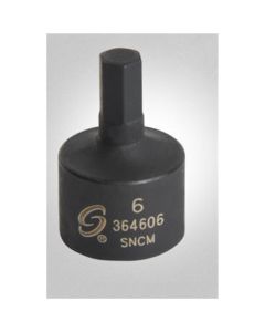 SUN364606 image(1) - SUNEX 3/8 in. Drive 6 mm Stubby Hex Impact