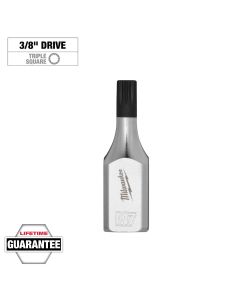 MLW45-34-1141 image(0) - Milwaukee Tool 3/8 Inch Drive 7mm Triple Square Bit Socket