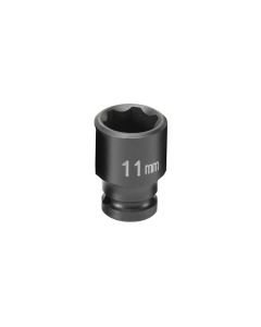 GRE911MS image(0) - Grey Pneumatic 1/4" Surface Drive x 11mm Standard  Socket