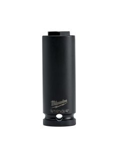 Milwaukee Tool 9/16" & 3/4" SHOCKWAVE Lineman's 2-in-1 6 Point Socket