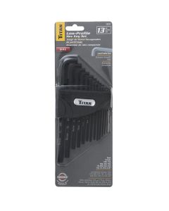 TIT12737 image(1) - TITAN 13-PC SAE LOW PROFILE HEX KEY SET