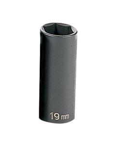 GRE1019MD image(1) - Grey Pneumatic 3/8" Drive x 19mm Deep Socket