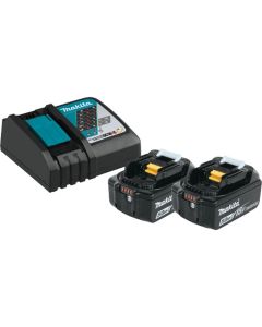 MAKBL1850BDC2X1 image(0) - Makita 18V LXT 5.0Ah Lithium-Ion Battery and Rapid Charger Starter Pack
