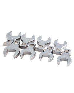 SUNEX 8 Pc. 1/2" Dr. Jumbo Metric Crowfoot Wrench Set