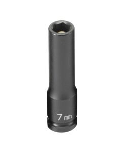 Grey Pneumatic 1/4" Drive x 7mm Magnetic Deep Socket