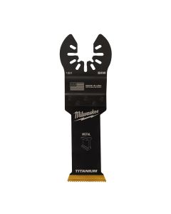 MLW49-25-1251 image(1) - Milwaukee Tool OPEN-LOK 1-1/8" TITANIUM CHARGED Bi-Metal Thin Metal Multi-Tool Blade