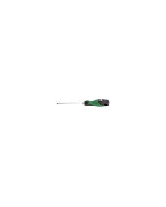 S K Hand Tools 4.92" TRI-MOLDED KEYSTONE SLOTTED SCREWDRIVER W/HE