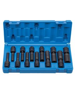 GRE9712UMD image(1) - Grey Pneumatic 1/4" Drive 12 PC Deep Universal Metric Set