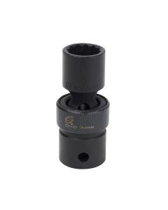 SUNEX SOC 15MM 1/2D IMP UNIV 12PT DP BLK