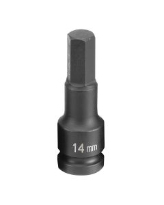 Grey Pneumatic 1/2" Drive x 14mm Hex Driver