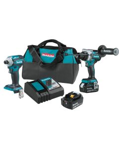 Makita 18V LXT&reg; Lithium&hyphen;Ion Brushless Cordless 2&hyphen;Pc. Combo Kit (5.0Ah)