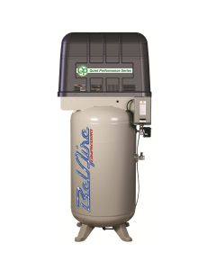 IMC (Belaire) 7.5 HP 80 Gallon 175 PSI 230 Volt Air Compressor 7.5 HP 80 Gallon Vertical Quiet Power 175 PSI 230 3 60 22.3 CFM T39 Pump 69 dBA