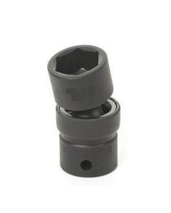 GRE2113UM image(0) - Grey Pneumatic 1/2" Drive x 13mm Standard Universal- 12 Point Socket - Black