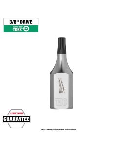 MLW45-34-1156 image(0) - Milwaukee Tool 3/8 Inch Drive T30 Tamper Proof TORX Bit Socket