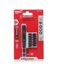 MLW48-32-4515 image(1) - Milwaukee Tool SHOCKWAVE Impact Magnetic Drive Guide Set - 7 PC