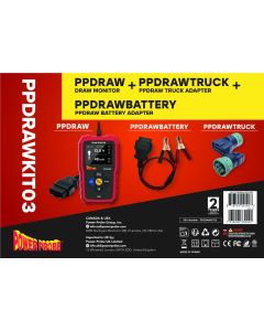 PPRPPDRAWKIT03 image(0) - Power Probe POWER PROBE PPDRAW+ Battery Adptr + Truck J1939 Adapter