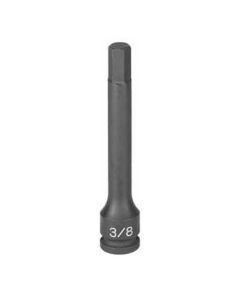 Grey Pneumatic 3/8" Drive x 1/4" Hex Driver 4" Length