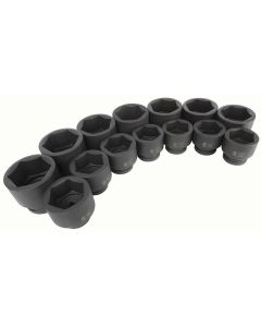 SUN5616 image(0) - SUNEX 14-Piece 1 in. Drive Fractional SAE F