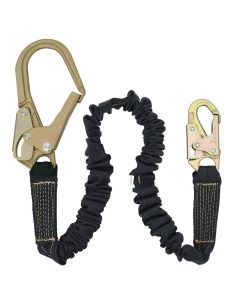 PeakWorks Welder's Shock Absorbing Lanyard - Kevlar W/ POY Core - Single Leg - Weight Capacity 130 to 310 Lbs - 6'
