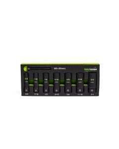 GETXBS7DS image(0) - Grip Edge Tools 7-PC 3/8" Drive SAE RPT Socket Extractor with FORS set (deep length)