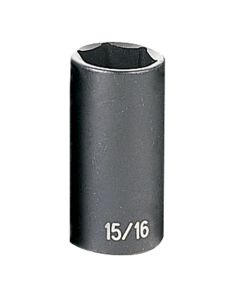 GRE1030D image(0) - Grey Pneumatic 3/8" Drive x 15/16" Deep Socket
