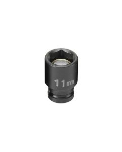 GRE911MG image(1) - Grey Pneumatic 1/4" Drive x 11mm Magnetic Standard Socket