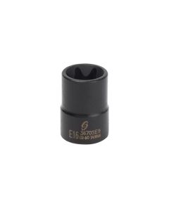 SUN3670SE9 image(0) - Sunex 3/8" Dr. External Star Impact Socket E16
