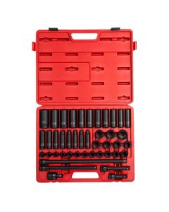 SUN2569 image(2) - SUNEX 1/2" Drive 43 Piece Metric Master Impact Socket Se