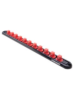 JSP60730 image(0) - J S Products (steelman) 3/8-Inch Drive 11-Piece Aluminum Socket Storage Rail