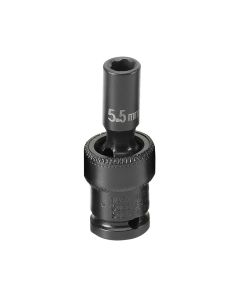 GRE955UMS image(0) - Grey Pneumatic 1/4" Surface Drive x 5.5mm Standard Universal Socket