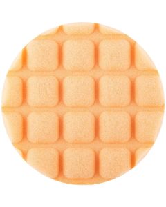 NOR91319 image(1) - NORTON REVIVE PRODUCTS 91319 Single Sided CCS Waffle Cutting Pad, 3-1/2 in Dia, Foam Pad, Orange