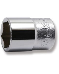 KKN3400A-9-16 image(0) - Ko-ken USA 3400A-9/16 3/8 Sq. Dr. Socket 9/16 6 point Length 27mm