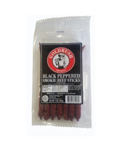 Gold Rush Jerky Black Pepper 7 oz. Beef Sticks - 12 Count (6 lbs.)