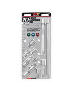 WLMW30938 image(1) - Wilmar Corp. / Performance Tool 10 pc. Drive Accessory Set
