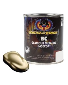 HOKC2C-BC12-Q01 image(0) - House Of Kolor SHIMRIN C2C-BC12-Q01 C2C Glamour Metallics Series Universal Basecoat, 1 qt Can, Zenith Gold
