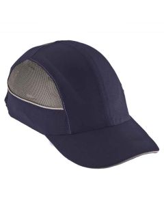 Ergodyne 8960 Long Brim Navy Bump Cap w/ LED Lighting Tech