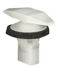 AVC19116 image(0) - AUVECO 19116 Double Head Weatherstrip Retainer, (5 x 15 mm Dia Bottom) Head, Nylon, Natural