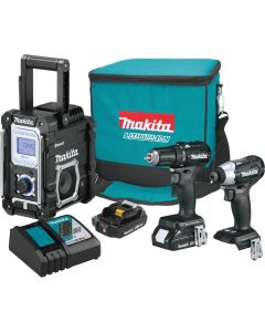 MAKCX301RB image(0) - Makita 18V LXT 2.0 Ah Sub-Compact Brushless Cordless 3-Piece Combo Kit