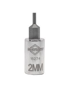 Mayhew Mayhew 2 MM Metric Hex Short Insert Socket Bit, 1/4-Inch Drive