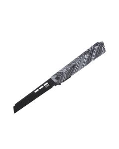 CRK3850W image(0) - CRKT (Columbia River Knife) Zephyr 14C28N Titanium Nitride Plain Blade Folding Knife with LIner Lock G10 Handle - White/Black