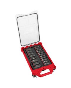 Milwaukee Tool SHOCKWAVE Impact Duty Socket 3/8&rdquo; Dr 19PC MM PACKOUT Set