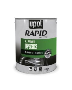 UPO6303 image(0) - U Pol Products RAPID SYSTEM UP6303 2K High Solids Rapid Cure Primer, 1 gal Tin, Gray, 4:1 Mixing