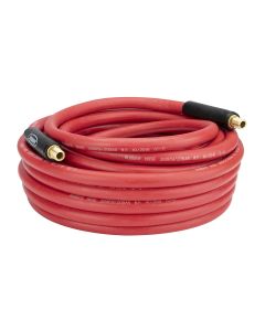 LEGHRE1225RD3 image(0) - Legacy Manufacturing Workforce Air Hose, 1/2" x 25', 3/8" Fittings, Red, Rubber
